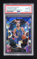 Stephen Curry 2020 Select Blue / White / Purple Cracked Ice #57 (PSA 10) at PristineAuction.com