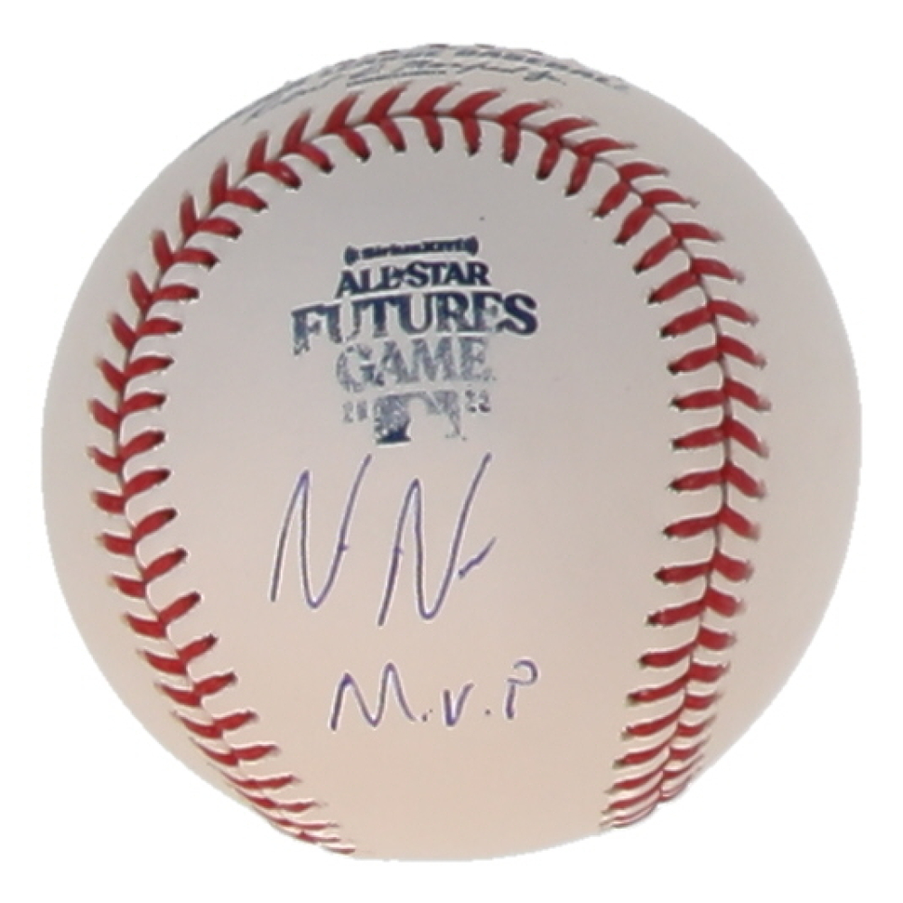 Nasim Nunez Signed OML 2023 All-Star Futures Game Logo Baseball (JSA) at PristineAuction.com