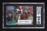 Joe Montana 2024 Leaf Montana Legacy Montana In Action Autographed Platinum Blue #IAJM2 #16/25 (SGC 8.5 | Auto 10) at PristineAuction.com