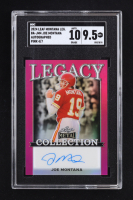 Joe Montana 2024 Leaf Montana Legacy Autographed Pink #BAJM4 #4/7 (SGC 9.5 | Auto 10) at PristineAuction.com