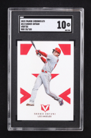 Shohei Ohtani 2022 Panini Chronicles Vertex Red #15 #35/100 (SGC 10) at PristineAuction.com
