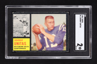 Johnny Unitas 1962 Topps #1 (SGC 2) at PristineAuction.com