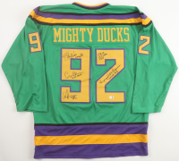"The Mighty Ducks" Cast-Signed Jersey by (5) with Shaun Weiss, Danny Tamberelli, Aaron Schwartz With Character Inscriptions (JSA) at PristineAuction.com