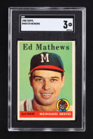 Ed Mathews 1958 Topps #440 (SGC 3) at PristineAuction.com
