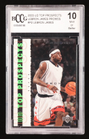 LeBron James 2003 Upper Deck Top Prospects LeBron James Promos #P2 (BCCG 10) at PristineAuction.com