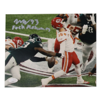 Milton Williams Signed Eagles 8x10 Photo Inscribed "F*** Mahomes" (JSA) at PristineAuction.com