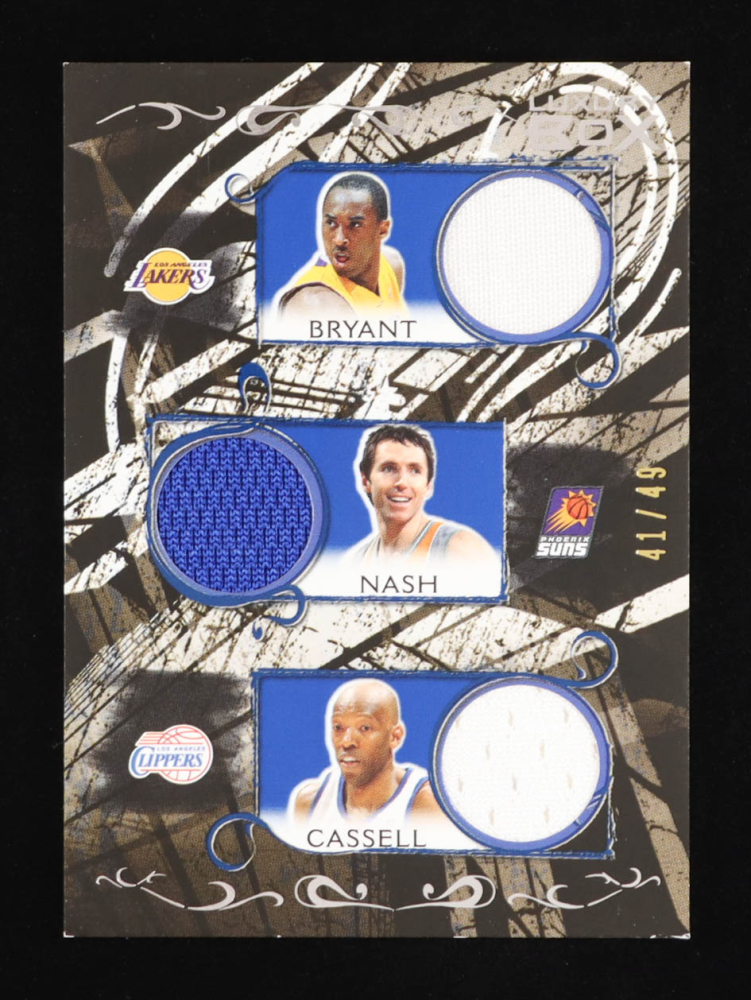 Kobe Bryant / Steve Nash / Sam Cassell / Baron Davis / Mike Bibby 2006-07 Topps Luxury Box Relics Five Blue #6 #41/49