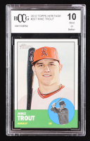 Mike Trout 2012 Topps Heritage #207 (BCCG 10) at PristineAuction.com