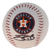 J. P. France Signed OML Astros Logo Baseball (JSA) at PristineAuction.com