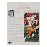 Lance Alworth Signed Chargers 8x10 Commemorative Photo Inscribed "Bambi" (Beckett) at PristineAuction.com