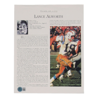 Lance Alworth Signed Chargers 8x10 Commemorative Photo Inscribed "Bambi" (Beckett) at PristineAuction.com