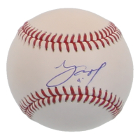 Yainer Diaz Signed OML Baseball (JSA) at PristineAuction.com