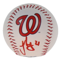 Jorge López Signed OML Nationals Logo Baseball (JSA) at PristineAuction.com