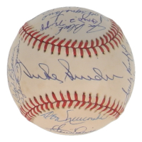 Dodgers ONL Baseball Team-Signed by (23) with Duke Snider, Don Drysdale, Sandy Koufax, Pee Wee Reese Inscribed "1955 W.S. M.V.P." (JSA) at PristineAuction.com