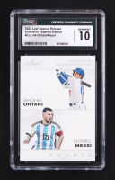 Shohei Ohtani / Lionel Messi 2023 Leaf Special Release Exclusive Legends Edition #ELE-06 (CGC 10) at PristineAuction.com