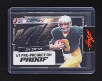 Joe Montana 2023 Leaf Pro Set Campus VIP Pre-Production Proof Black Pulsar #NNO #1/1 at PristineAuction.com