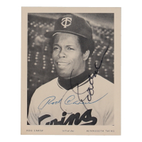 Rod Carew Signed Twins 4x5 Photo (Beckett) at PristineAuction.com