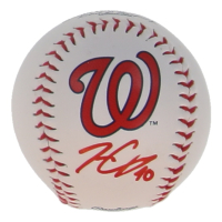 Josiah Gray Signed OML Nationals Logo Baseball (JSA) at PristineAuction.com