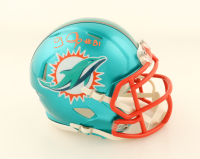 O. J. McDuffie Signed Dolphins Flash Alternate Speed Mini Helmet (JSA) at PristineAuction.com