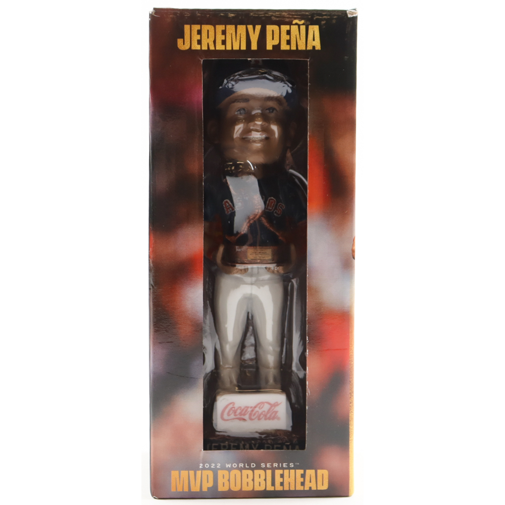 Jeremy Peña Signed Astros 2022 World Series MVP Commemorative Bobblehead (PSA) at PristineAuction.com