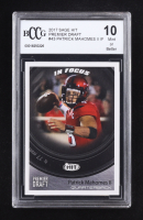 Patrick Mahomes II 2017 SAGE HIT Premier Draft #43 IF RC (BCCG 10) at PristineAuction.com