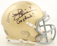 Joe Theismann Signed Notre Dame Fighting Irish Mini Speed Helmet Inscribed "Go Irish!" (JSA) at PristineAuction.com