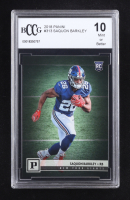 Saquon Barkley 2018 Panini #313 RC (BCCG 10) at PristineAuction.com