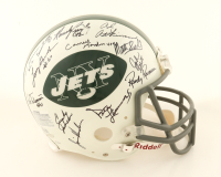 1968 Jets Full-Size Authentic On-Field Throwback Speed Helmet Signed By (25) With Joe Namath, Don Maynard, Winston Hill, George Sauer (Beckett) at PristineAuction.com
