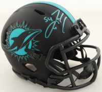 Zach Thomas Signed Dolphins Eclipse Alternate Speed Mini Helmet (JSA) at PristineAuction.com