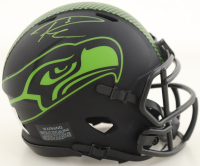 Russell Wilson Signed Seahawks Eclipse Alternate Mini Speed Helmet (Wilson) at PristineAuction.com