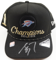 Shai Gilgeous-Alexander Signed Thunder 2024/25 NBA Champions Adjustable Hat (JSA) at PristineAuction.com