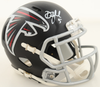 Drake London Signed Falcons Speed Mini Helmet (Beckett) at PristineAuction.com