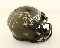 Thomas Davis Sr. Signed Panthers Salute To Service Alternate Speed Mini Helmet (JSA) at PristineAuction.com