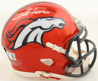 Clinton Portis Signed Broncos Flash Alternate Speed Mini Helmet (Beckett) at PristineAuction.com