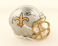 Chris Olave Signed Saints Flash Alternate Speed Mini Helmet (Beckett) at PristineAuction.com