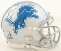 Amon-Ra St. Brown Signed Lions Speed Mini Helmet (Beckett) at PristineAuction.com
