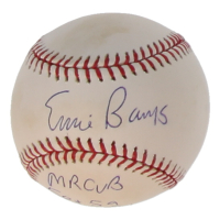 Ernie Banks Signed OML Baseball Inscribed "Mr. Cub" & "58 & 59 M.V.P." (PSA) at PristineAuction.com