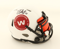 Terry McLaurin Signed Commanders Lunar Eclipse Alternate Speed Mini Helmet with Visor (Beckett) at PristineAuction.com