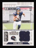 Rome Odunze 2024 Panini Contenders Rookie Ticket Swatches Variations #36 RC at PristineAuction.com