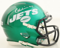 Garrett Wilson Signed Jets Speed Mini Helmet (Fanatics) at PristineAuction.com