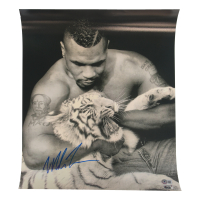 Mike Tyson Signed 16x20 Photo (Beckett & Tyson) at PristineAuction.com