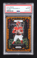 Patrick Mahomes II 2023 Panini Prizm Prizms Orange Lazer #149 (PSA 8) at PristineAuction.com
