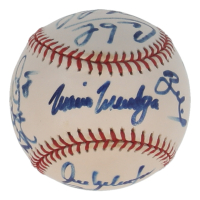 Circa 2002-03 White Sox & Angels OML Baseball Signed By (8) With Tim Salmon, Bengie Molina, Jose Valentin, Scott Spiezio (Beckett) at PristineAuction.com