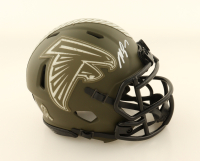 Michael Vick Signed Falcons Salute To Service Alternate Speed Mini Helmet (Beckett) at PristineAuction.com