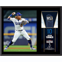 Justin Turner Dodgers 2020 MLB World Series Champions Custom Framed Photo Display at PristineAuction.com