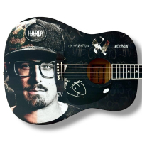 Hardy Signed "The Mockingbird & The Crow" Custom Acoustic Guitar (JSA) at PristineAuction.com