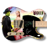 Ariana Grande & Cynthia Erivo Signed "Wicked: For Good" Custom Electric Guitar (JSA) at PristineAuction.com
