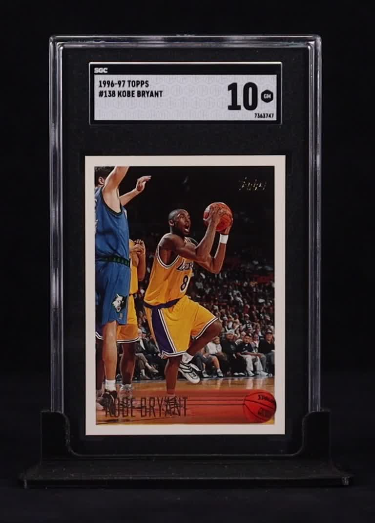 Kobe Bryant 1996-97 Hoops #138 RC (SGC 10) at PristineAuction.com