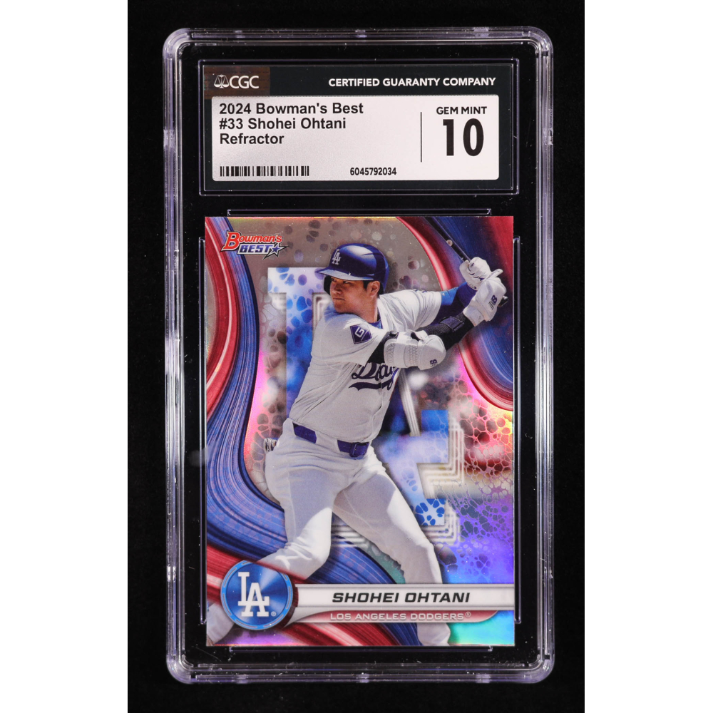 Shohei Ohtani 2024 Bowman's Best Refractors #33 (CGC 10) at PristineAuction.com