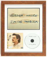 Morgan Wallen Signed "I'm The Problem" Custom Framed CD Album Insert Display (AutographCOA) at PristineAuction.com